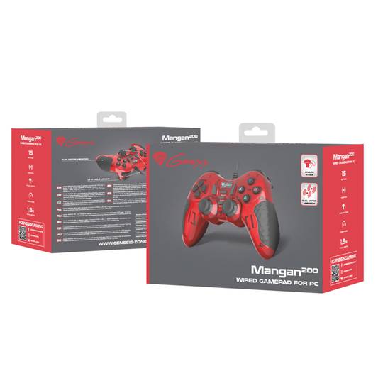 Controlador de jogos Mangan 200 Genesis para PC NJG-1425