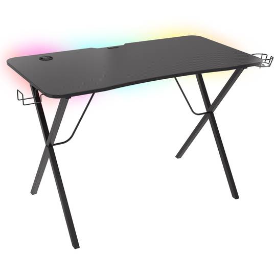 Mesa Gaming Holm 200 RGB de Genesis negro carbón NDS-1606