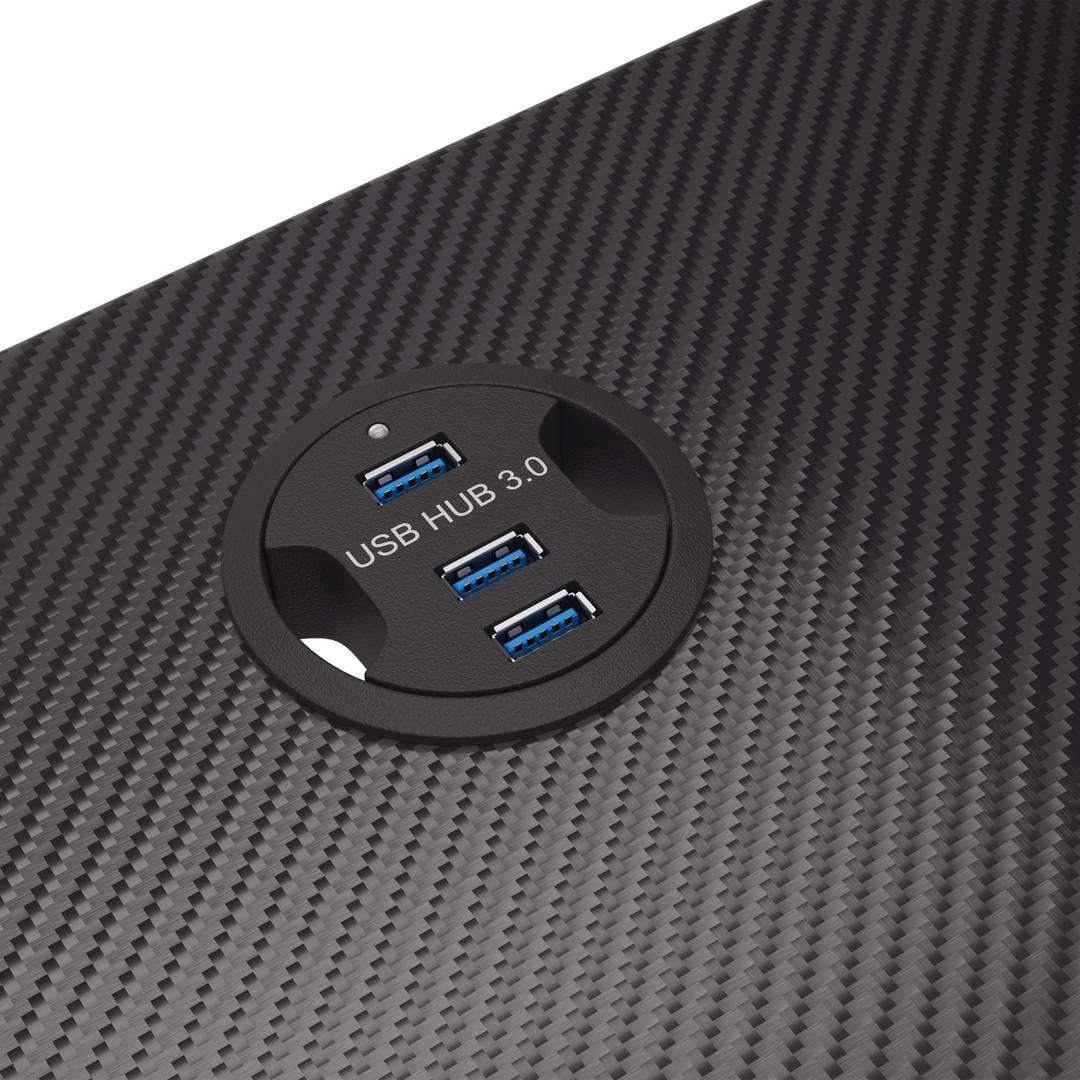 Holm 300 RGB Gaming Tisch von Genesis Carbon Black NDS-1550
