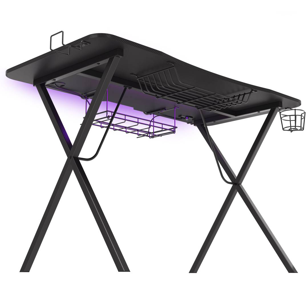 Holm 300 RGB Gaming Tisch von Genesis Carbon Black NDS-1550