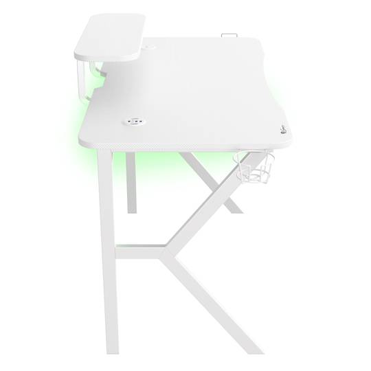 Mesa Gaming Holm 320 RGB de Genesis blanco carbono NDS-1802