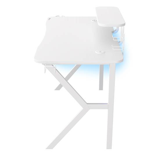 Mesa Gaming Holm 320 RGB de Genesis blanco carbono NDS-1802