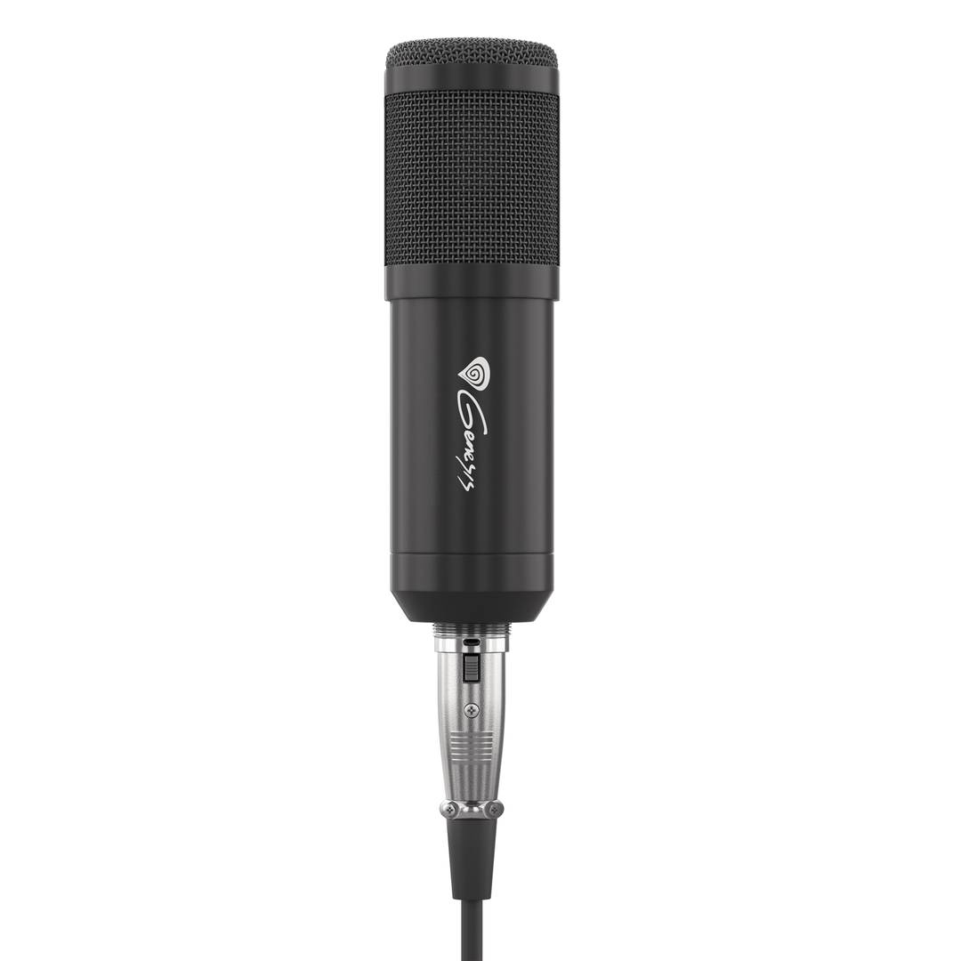 Radium 300 Studio XLR microphone from Genesis with NGM-1695 pop filter arm  - Cablematic