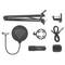 Radium 300 Studio XLR microphone from Genesis with NGM-1695 pop filter arm