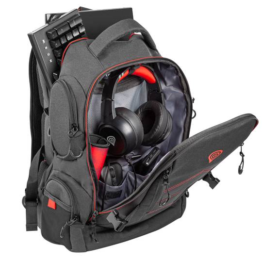 Mochila Pallad 550 Genesis para laptops de até 17,3 polegadas preto NBG-1691