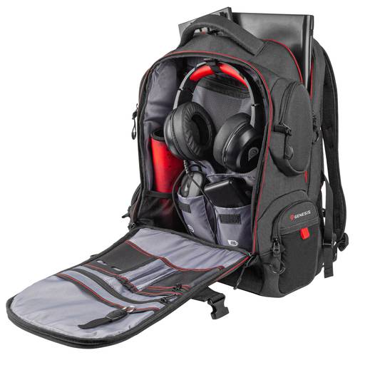 Mochila Pallad 550 Genesis para laptops de até 17,3 polegadas preto NBG-1691