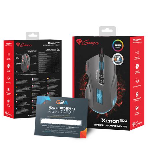 Ratolí Gaming Xenon 200 RGB de Genesis amb 3200 DPI