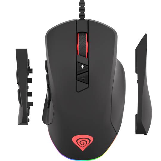 Mouse da gioco Genesis 770 Xenon con 10200 DPI nero NMG-1473