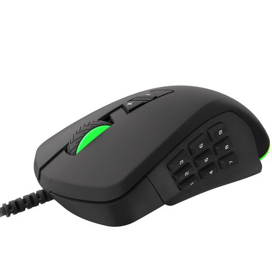 Mouse da gioco Genesis 770 Xenon con 10200 DPI nero NMG-1473