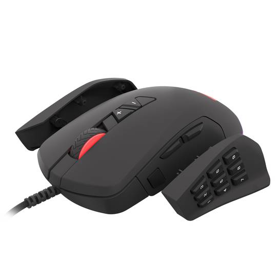 Mouse da gioco Genesis 770 Xenon con 10200 DPI nero NMG-1473