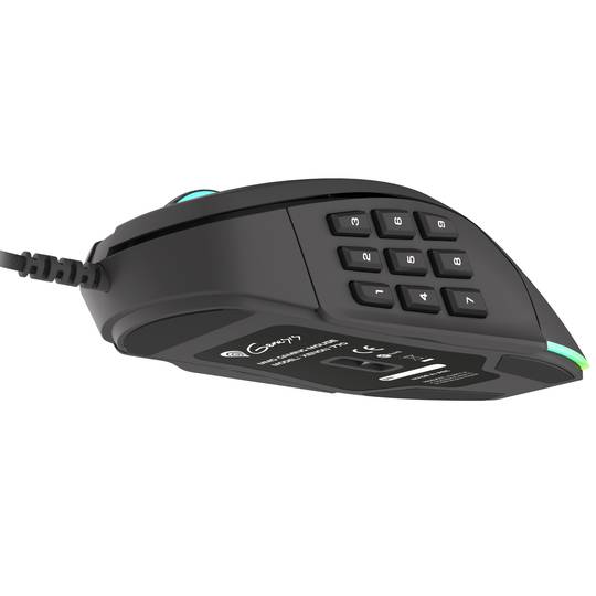Mouse da gioco Genesis 770 Xenon con 10200 DPI nero NMG-1473