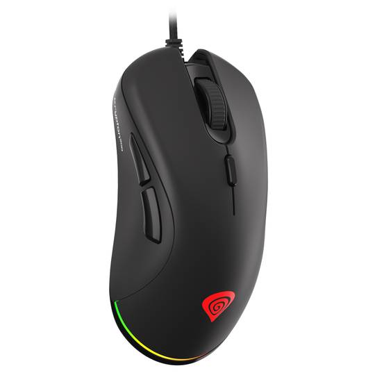 Mysz do gier Genesis Krypton 200 RGB o rozdzielczości 6400 DPI, czarna NMG-1713
