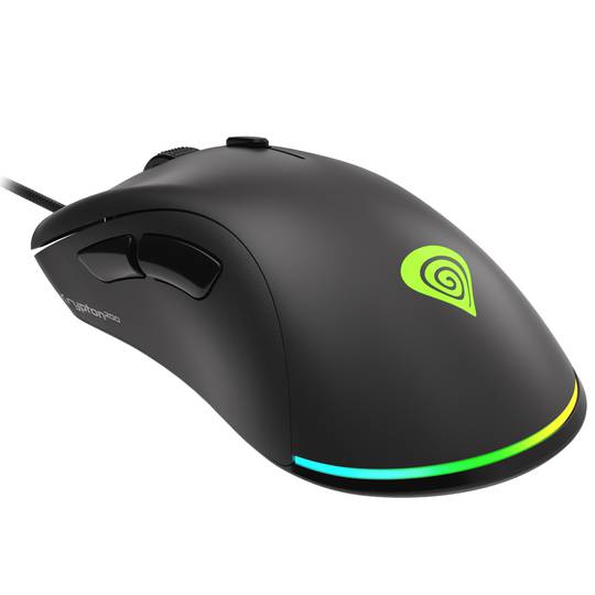 Mysz do gier Genesis Krypton 200 RGB o rozdzielczości 6400 DPI, czarna NMG-1713