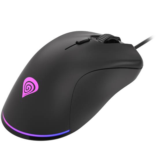Mysz do gier Genesis Krypton 200 RGB o rozdzielczości 6400 DPI, czarna NMG-1713