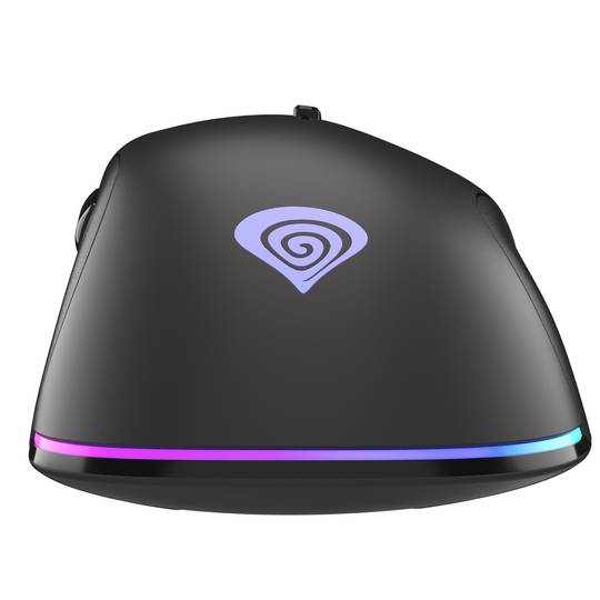 Mysz do gier Genesis Krypton 200 RGB o rozdzielczości 6400 DPI, czarna NMG-1713