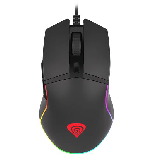 Mouse da gioco Genesis Krypton 220 RGB con 6400 DPI nero NMG-1770
