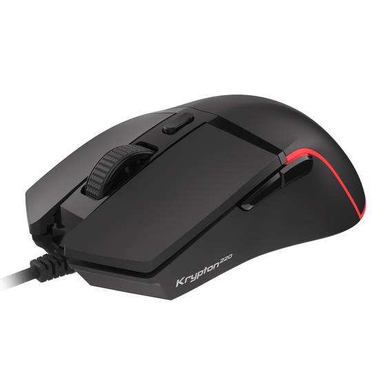 Mouse da gioco Genesis Krypton 220 RGB con 6400 DPI nero NMG-1770