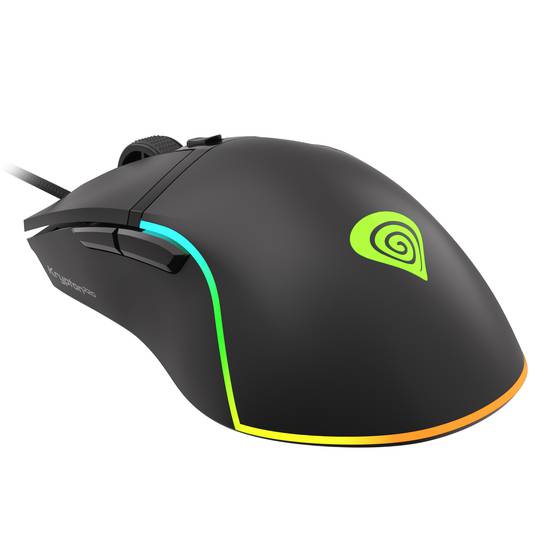 Mouse da gioco Genesis Krypton 220 RGB con 6400 DPI nero NMG-1770