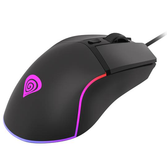 Mouse da gioco Genesis Krypton 220 RGB con 6400 DPI nero NMG-1770