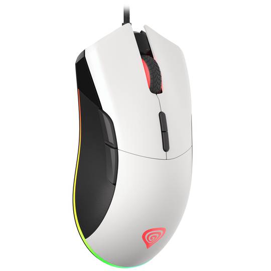 Mouse da gioco Genesis Krypton 290 RGB con 6400 DPI bianco NMG-1785