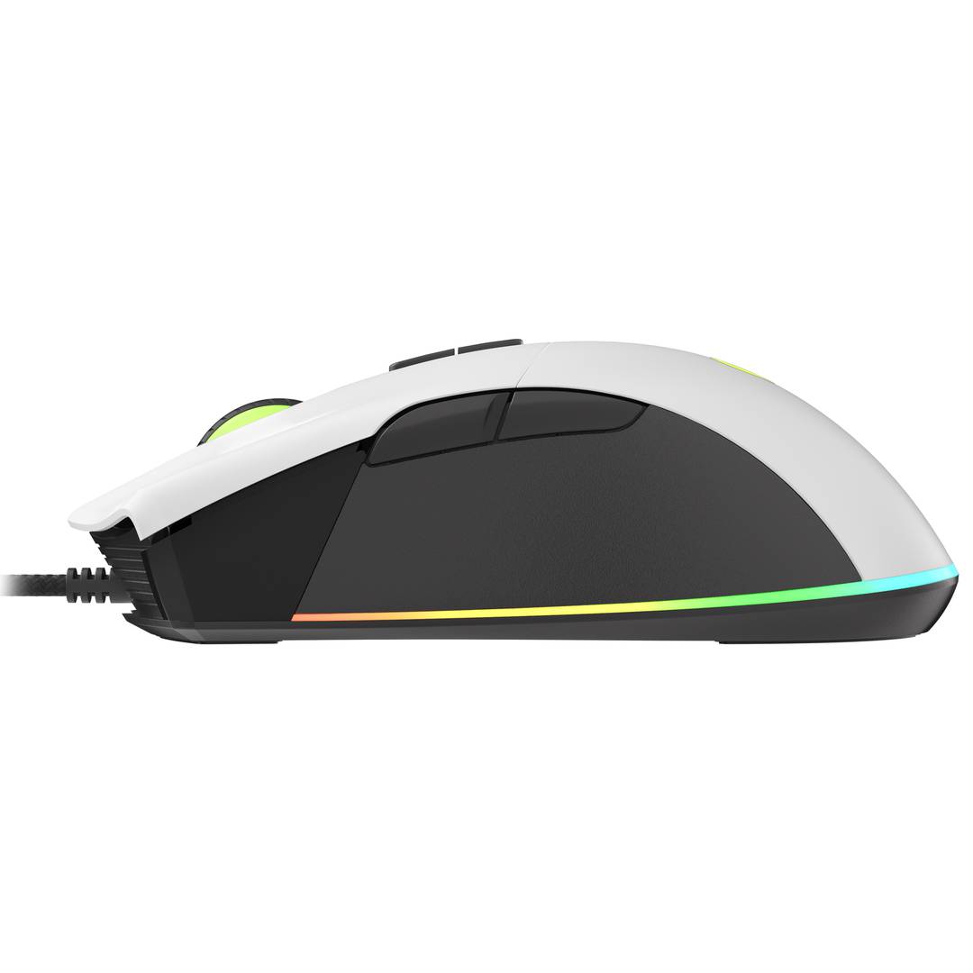 Mouse da gioco Genesis Krypton 290 RGB con 6400 DPI bianco NMG-1785