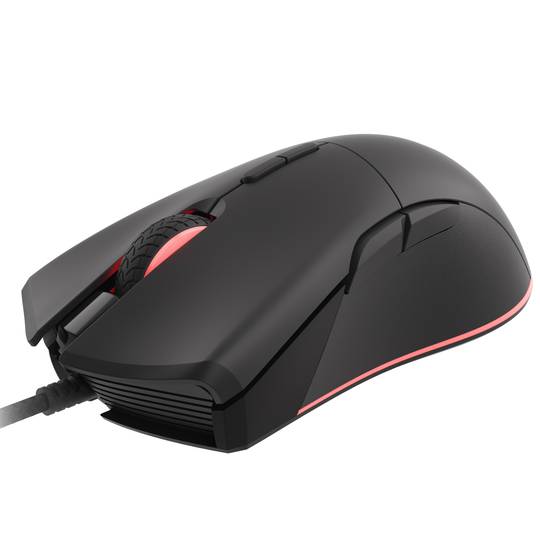 Mouse da gioco Genesis Krypton 290 RGB con 6400 DPI nero NMG-1771