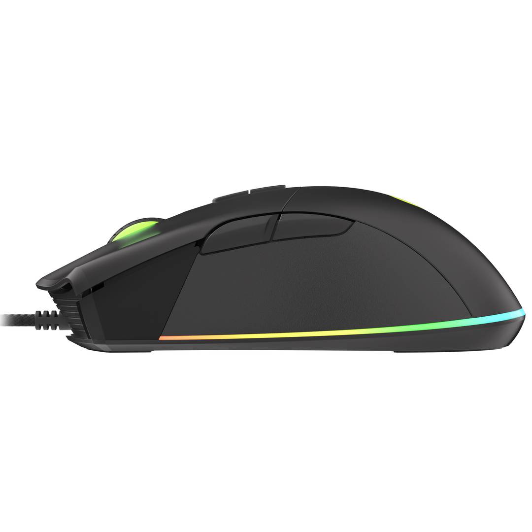 Mouse da gioco Genesis Krypton 290 RGB con 6400 DPI nero NMG-1771