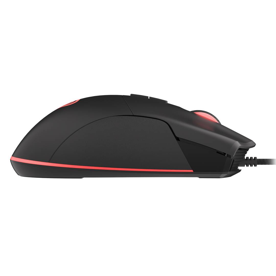 Mouse da gioco Genesis Krypton 290 RGB con 6400 DPI nero NMG-1771