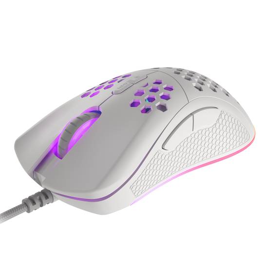 Ratón Gaming Krypton 555 RGB de Genesis con 8000 DPI blanco NMG-1840