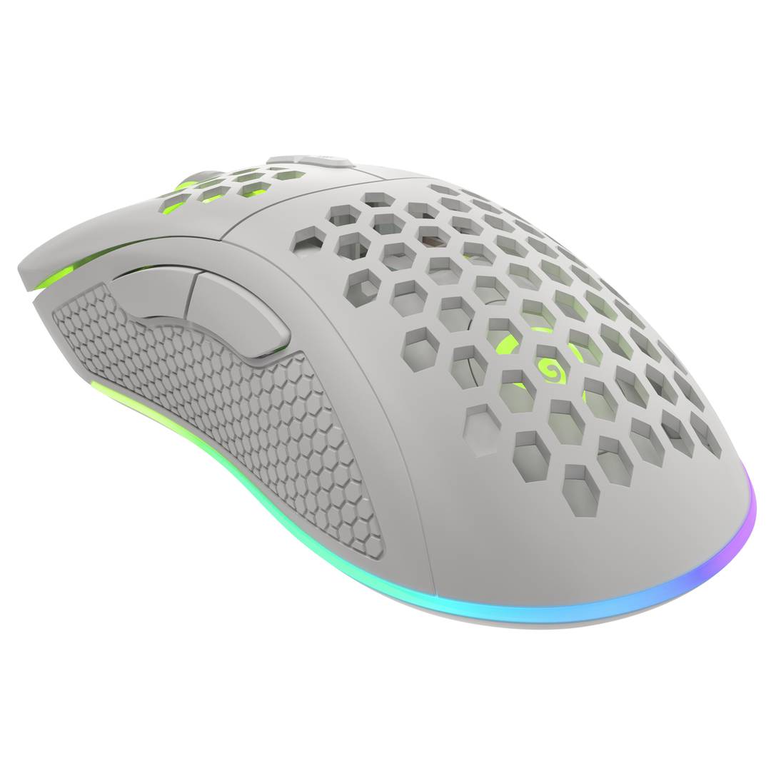 Ratón Gaming Krypton 555 RGB de Genesis con 8000 DPI blanco NMG-1840