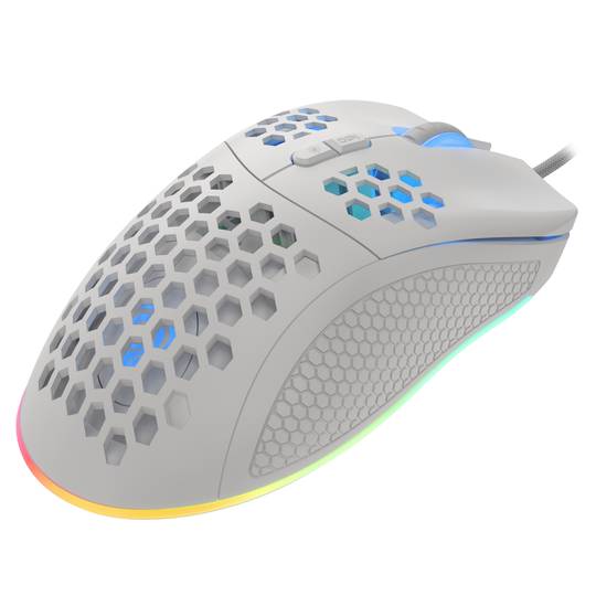 Ratón Gaming Krypton 555 RGB de Genesis con 8000 DPI blanco NMG-1840