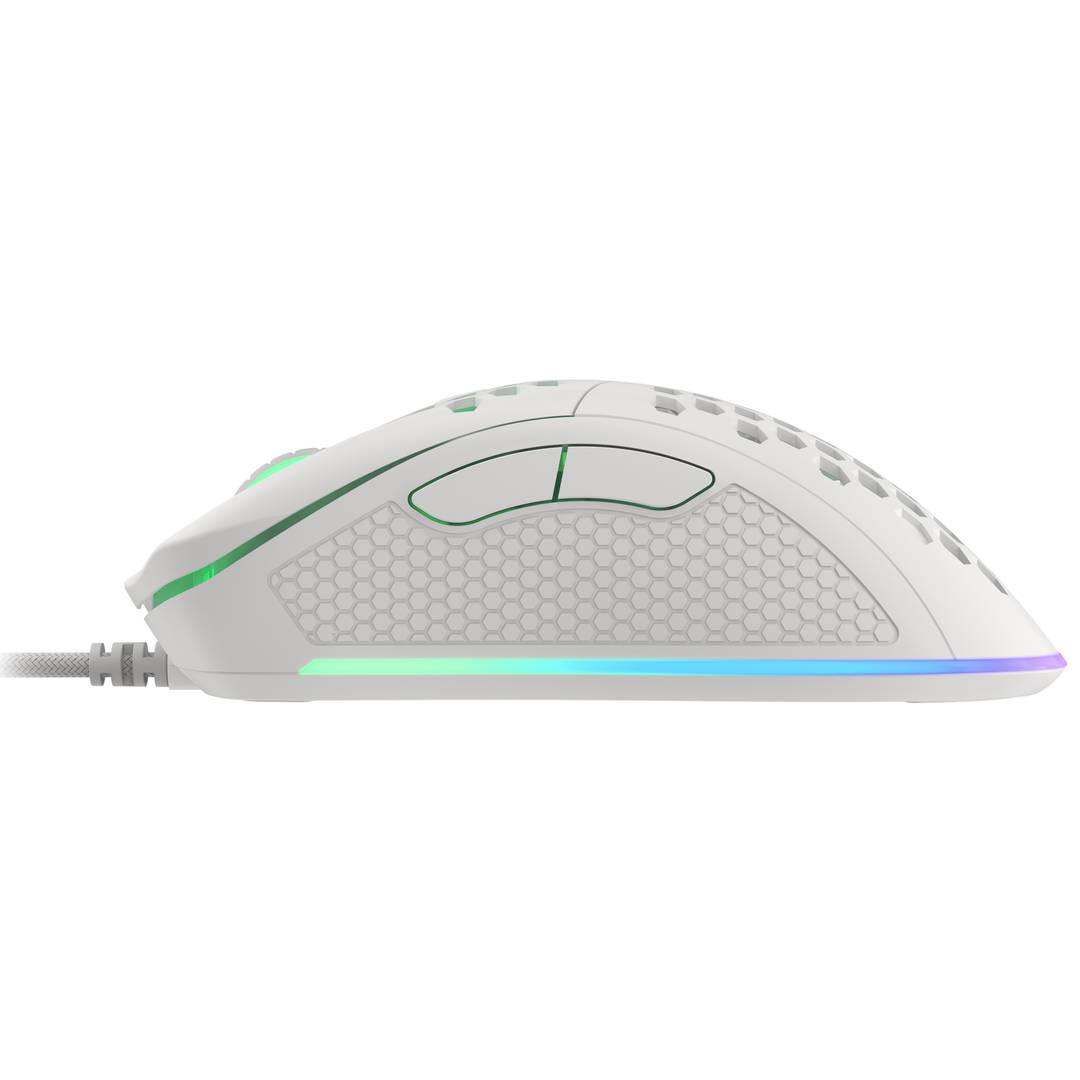Ratón Gaming Krypton 555 RGB de Genesis con 8000 DPI blanco NMG-1840