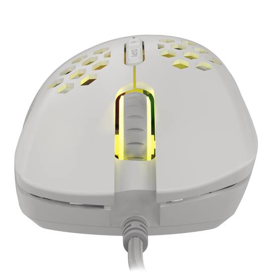 Ratón Gaming Krypton 555 RGB de Genesis con 8000 DPI blanco NMG-1840
