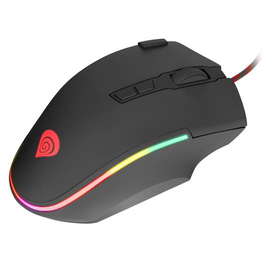 Mysz gamingowa Genesis Krypton 700 RGB o rozdzielczości 7200 DPI czarna NMG-0905