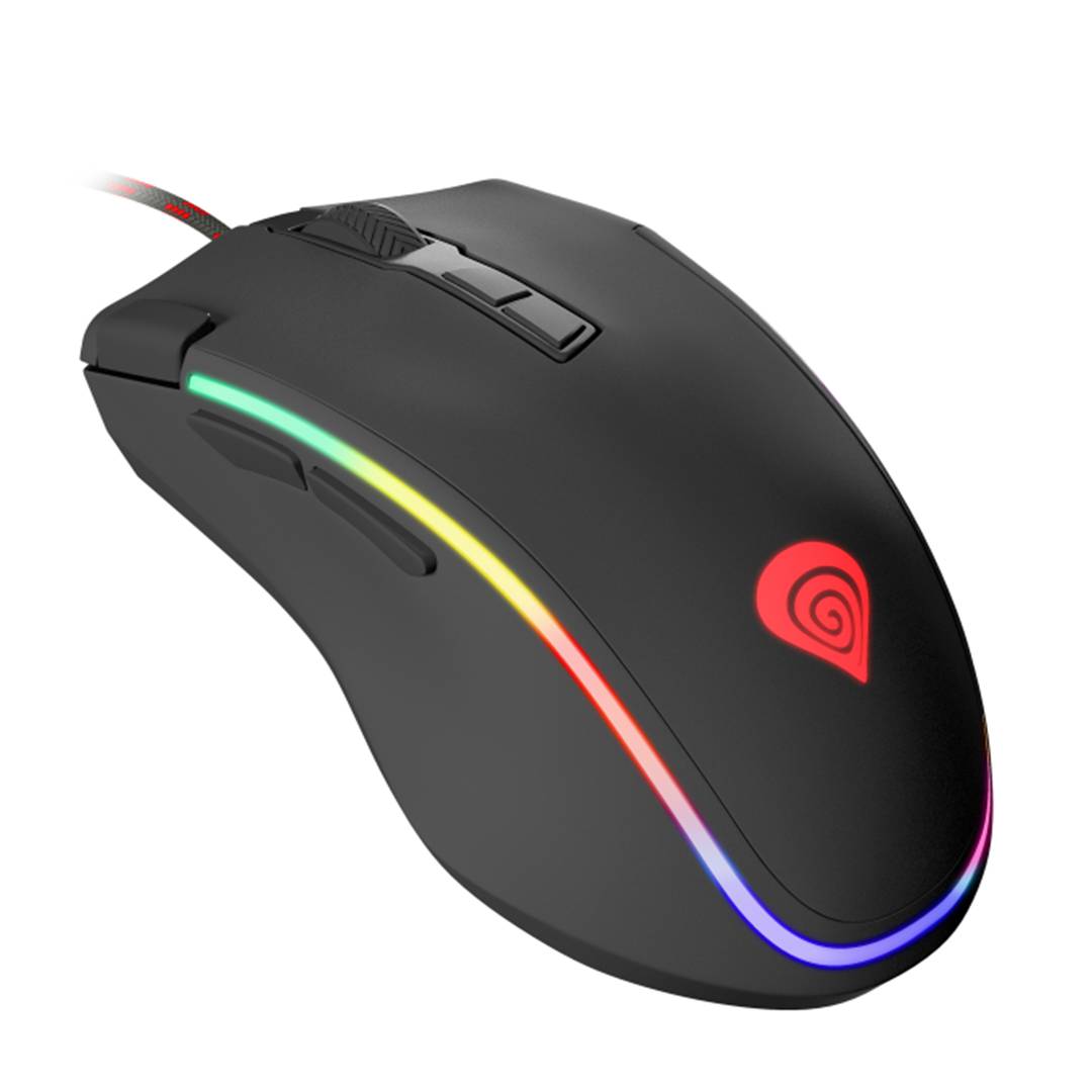Mysz gamingowa Genesis Krypton 700 RGB o rozdzielczości 7200 DPI czarna NMG-0905