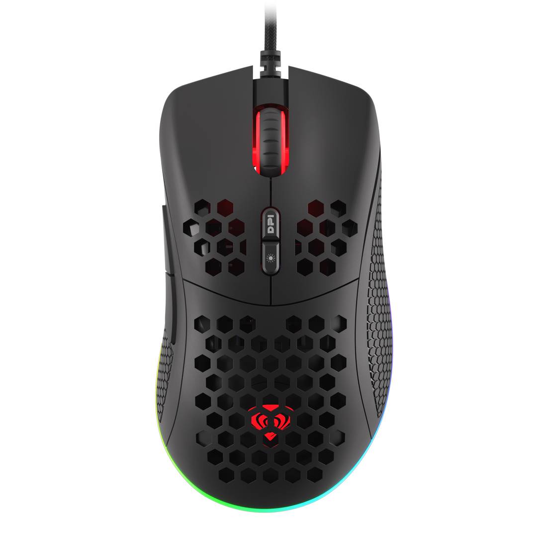 Genesis Krypton 550 RGB Gaming-Maus mit 8000 DPI Ultralight Black NMG-1680