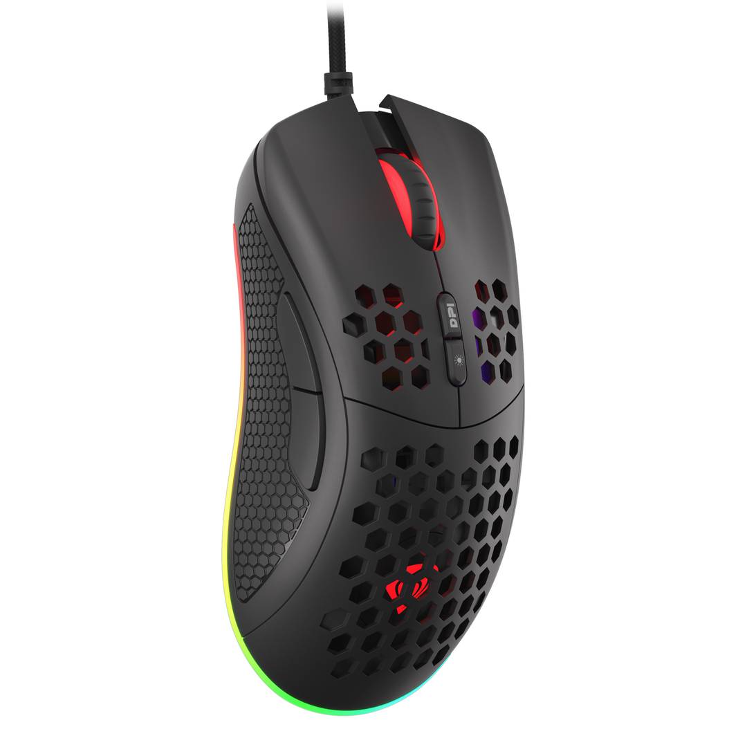 Genesis Krypton 550 RGB Gaming-Maus mit 8000 DPI Ultralight Black NMG-1680