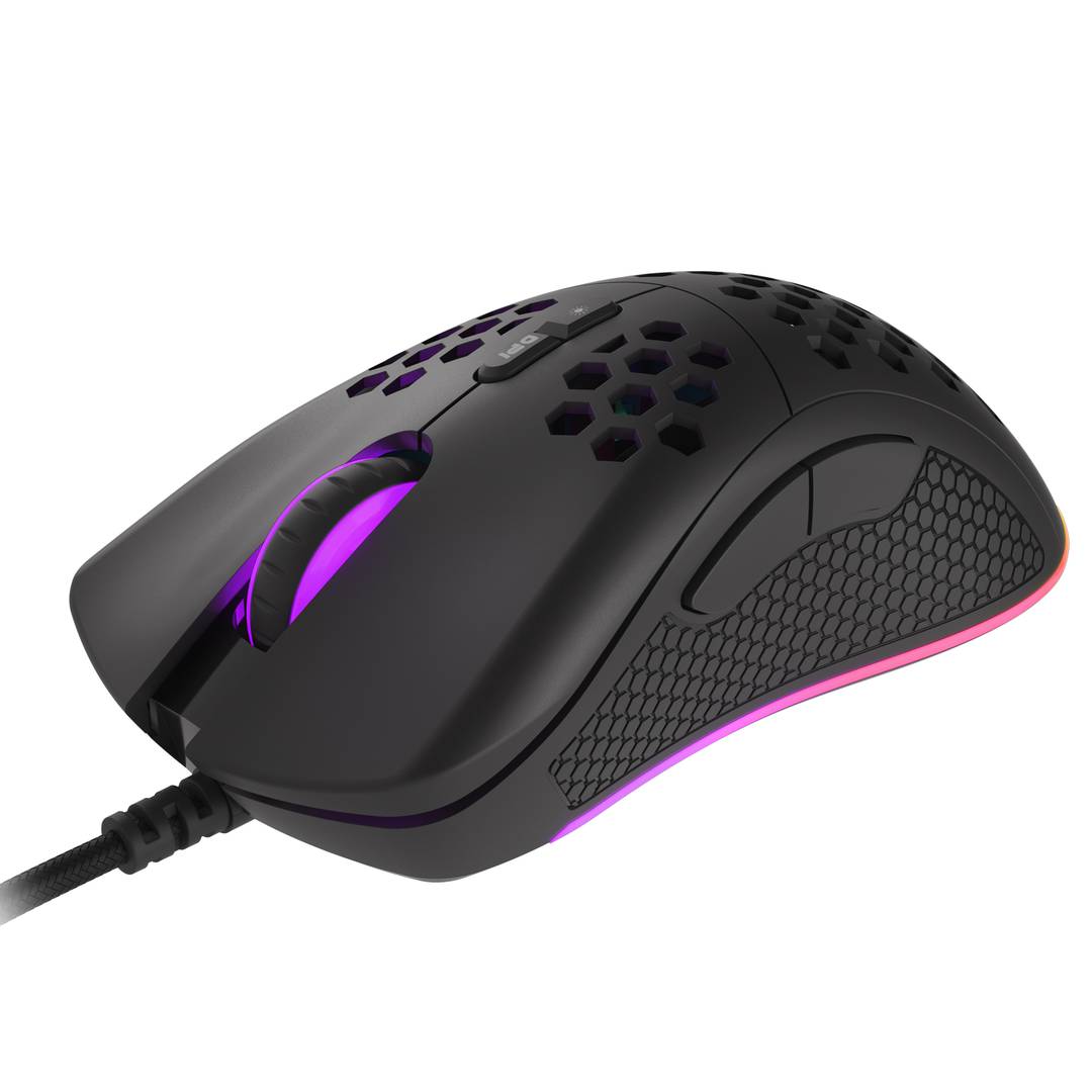Genesis Krypton 550 RGB Gaming-Maus mit 8000 DPI Ultralight Black NMG-1680