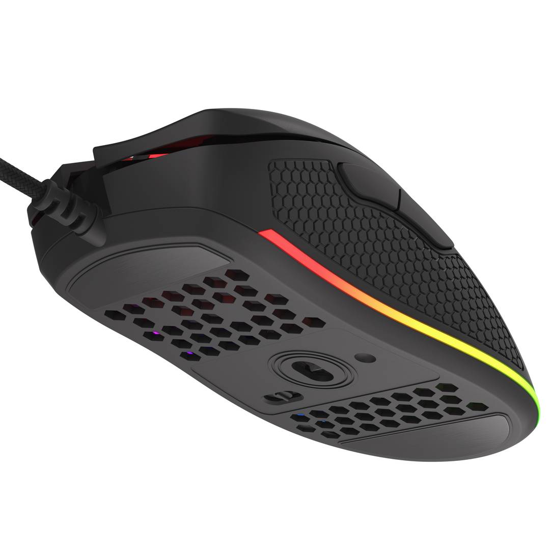 Genesis Krypton 550 RGB Gaming-Maus mit 8000 DPI Ultralight Black NMG-1680