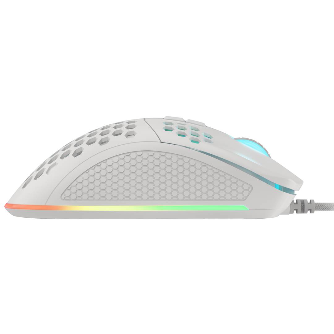Mysz do gier Genesis Krypton 550 RGB z ultralekką białą 8000 DPI NMG-1685