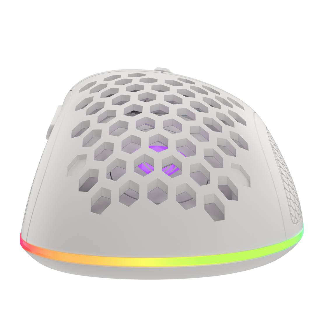 Mysz do gier Genesis Krypton 550 RGB z ultralekką białą 8000 DPI NMG-1685