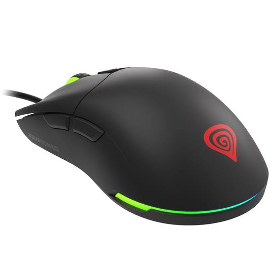 Genesis Krypton 750 Gaming-Maus mit 8000 DPI RGB Schwarz NMG-1841