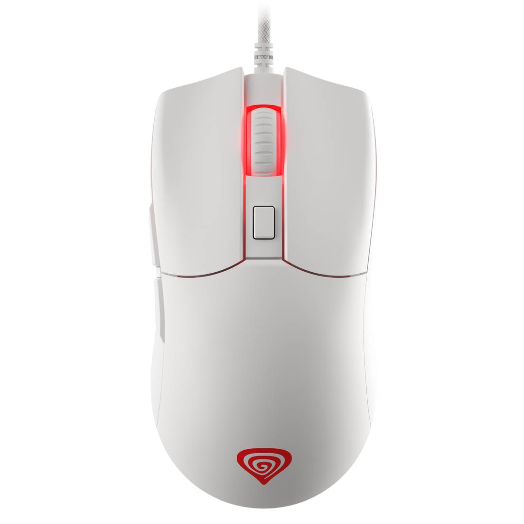 Mouse da gioco Genesis Krypton 750 RGB con 8000 DPI e NMG-1842 bianco ultraleggero