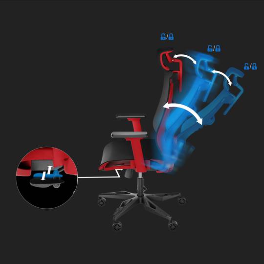 Gaming-Stuhl Astat 700 von Genesis schwarz und rot NFG-1944