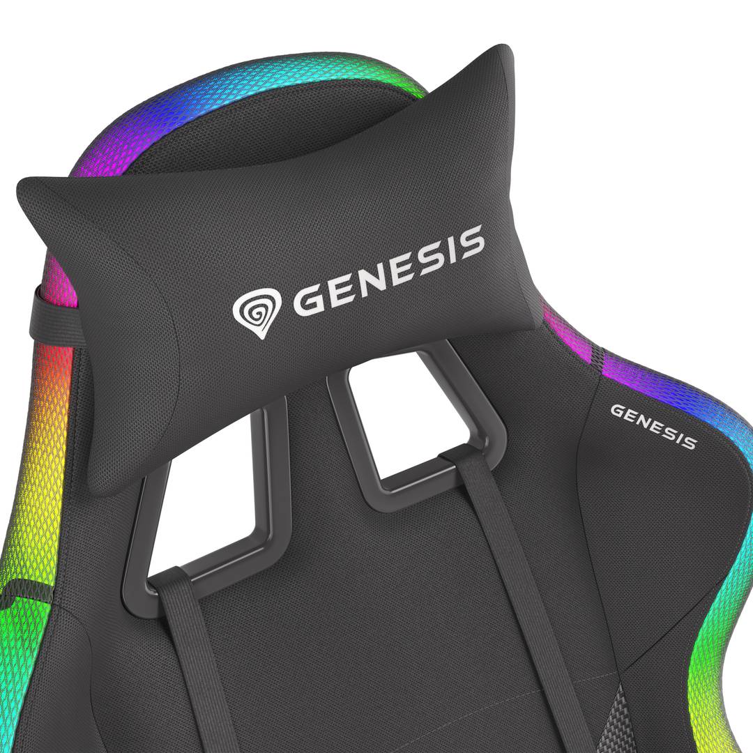 Fotel gamingowy TRIT 600 firmy Genesis czarny z RGB NFG-1577