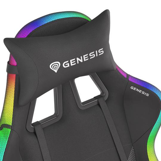 Fotel gamingowy TRIT 600 firmy Genesis czarny z RGB NFG-1577