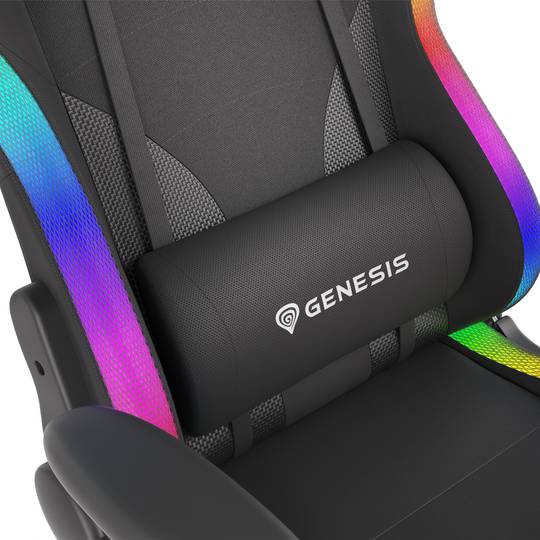 Fotel gamingowy TRIT 600 firmy Genesis czarny z RGB NFG-1577