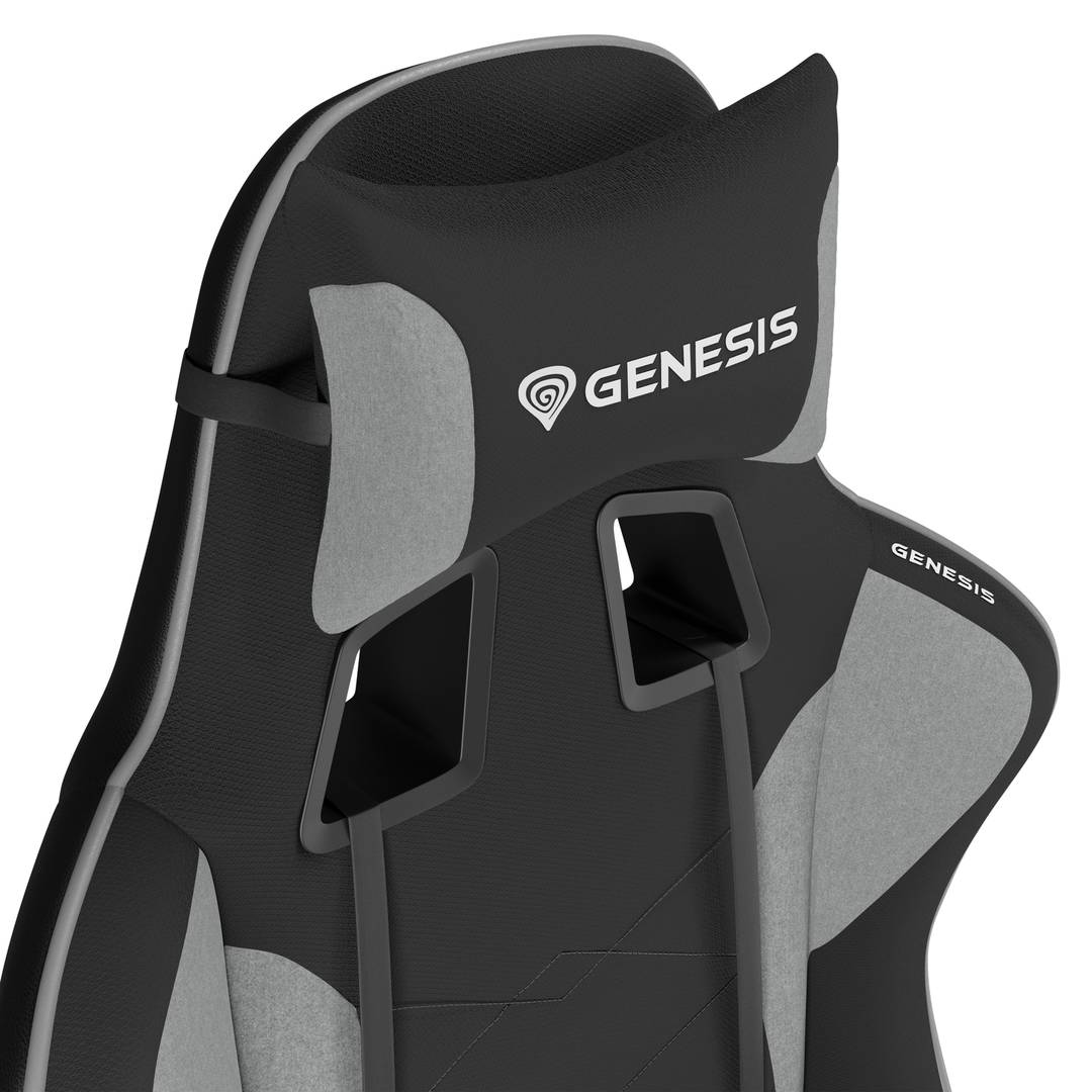 Cadeira para jogos preta e cinza Genesis Nitro 440 NFG-1533