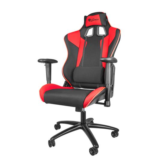 Zwarte Genesis Nitro 770 Gaming stoel met rode details SX77