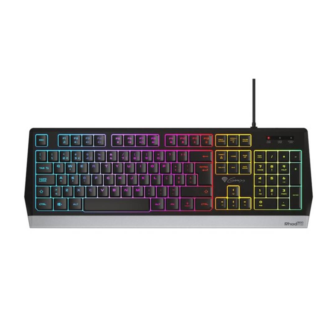 Teclado gaming Rhod 300 da Genesis com retroiluminação RGB Design português